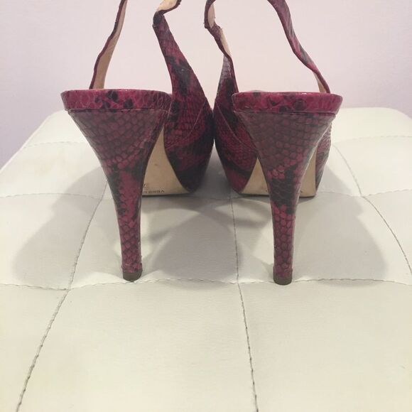 La Fenice Venezia pink snakeskin heels - Picture 3 of 7